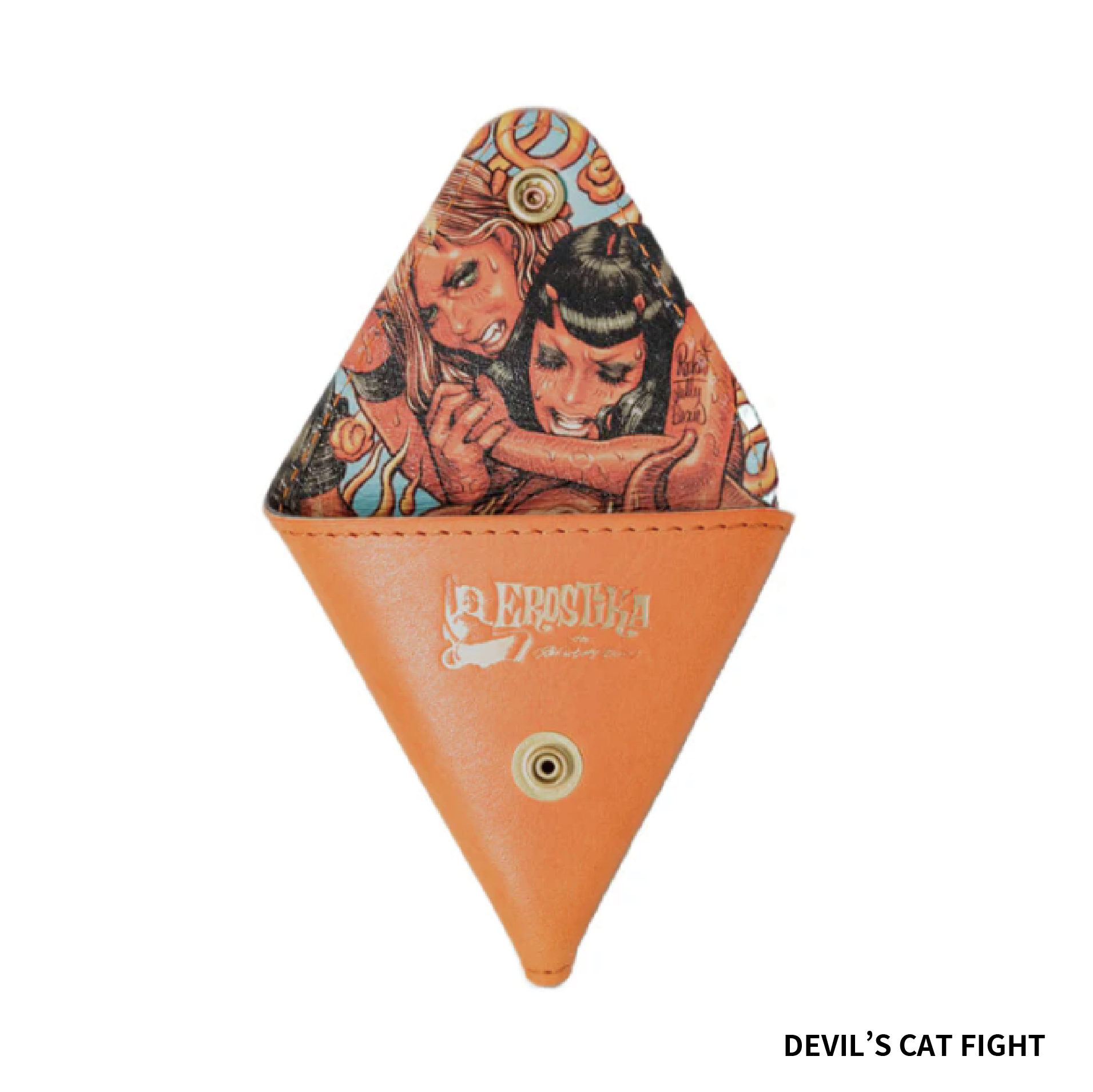 RJB X Metal Jacket 皮革零錢包 - 迷幻女孩 / 甜蜜的XX比飛彈更強 / 女魔亂鬥 - Rockin' Jelly Bean X Metal Jacket Coin Case - Psychedelic Girl / Sweet Pussy Stronger Than Missile / Devil's Cat Fight