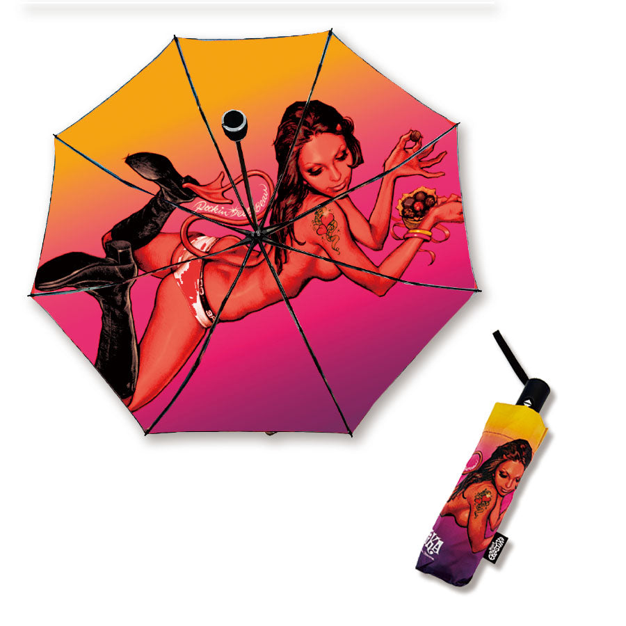 RJB 自動摺疊傘 - 惡魔情人節 - Rockin' Jelly Bean Automatic Folding Umbrella - Evil Valentine