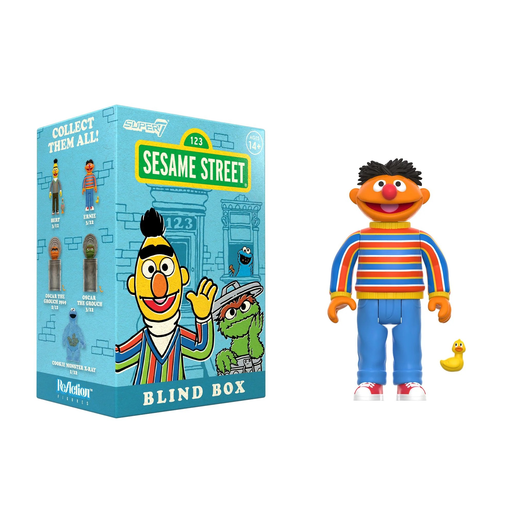 芝麻街 3.75吋復古人偶 盒玩系列 - 隨機單抽 - ReAction 3.75" Figure Sesame Street Blind Box series - Assortment