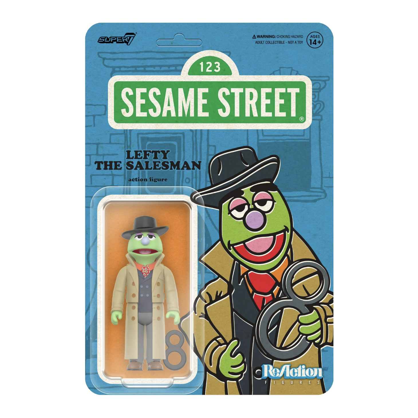 芝麻街 3.75吋復古人偶 第2波 - 左撇子推銷員 - ReAction 3.75" Figure seires - Sesame Street Wave 2 - Lefty the Salesman