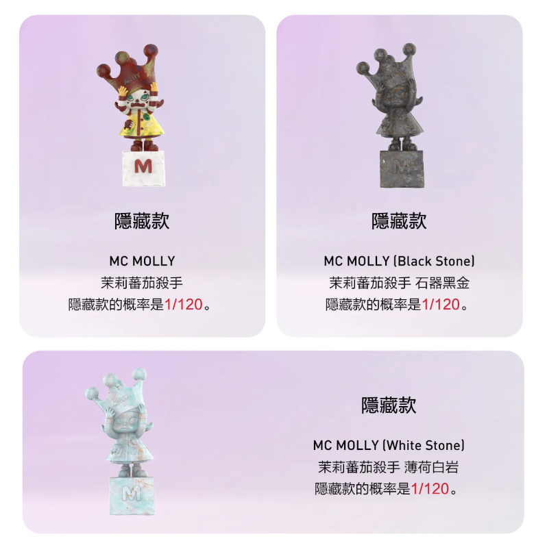 Molly 周年雕塑經典回歸系列盒玩第二彈- 隨機單抽- POP MART X