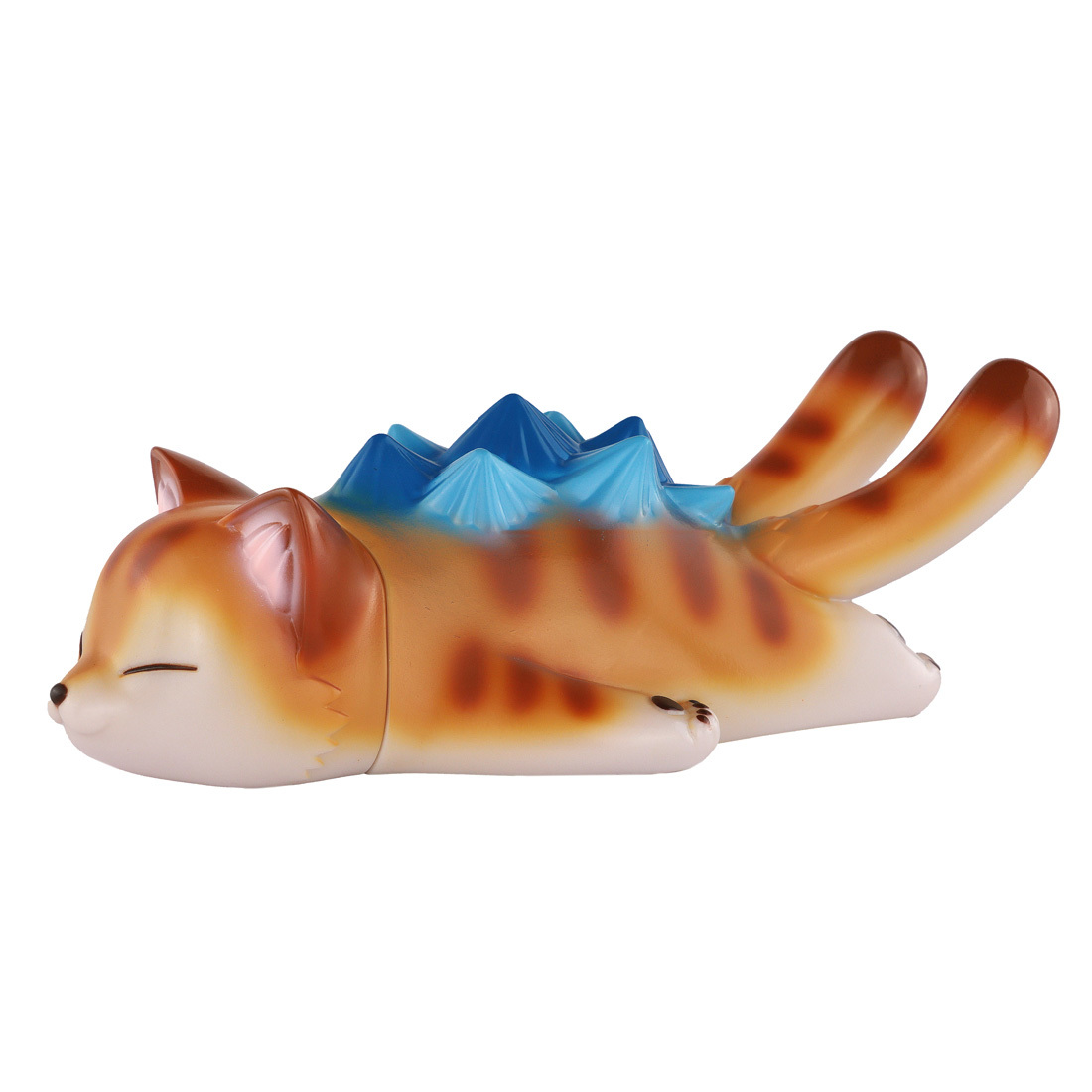 小夏屋 軟膠玩偶 - 睡眠貓吉拉 棕虎斑 - Fewmany Konatsuya Sofubi (Soft Vinyl Figure) - Sleeping Negora Brown Teddy