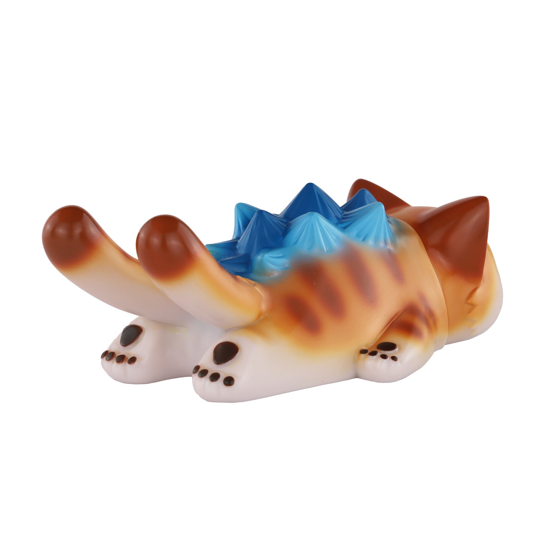 小夏屋 軟膠玩偶 - 睡眠貓吉拉 棕虎斑 - Fewmany Konatsuya Sofubi (Soft Vinyl Figure) - Sleeping Negora Brown Teddy