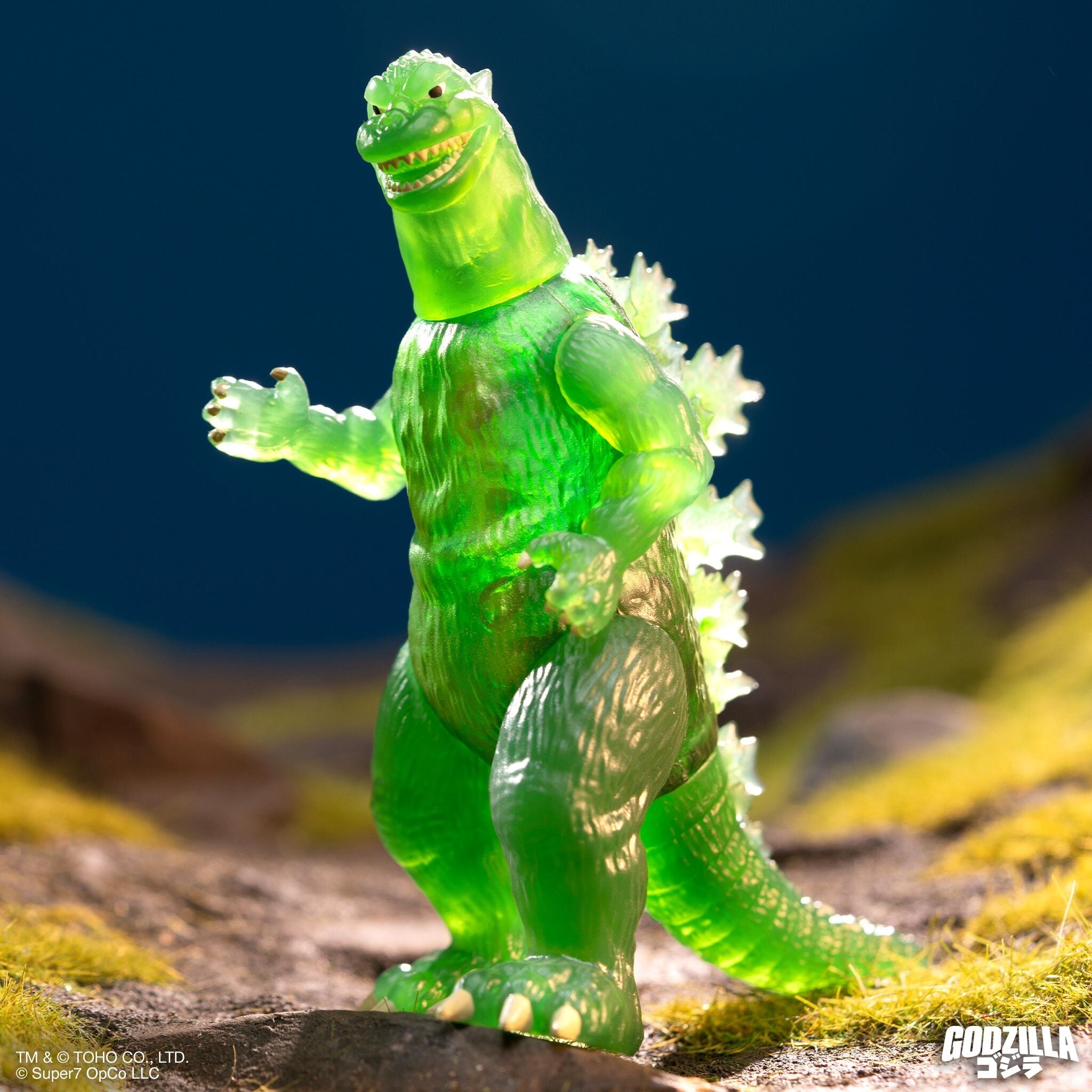東寶哥吉拉 3.75吋復古人偶 第七波 - 哥吉拉 (半透綠) - ReAction 3.75" Figure TOHO Godzilla Wave 7 - Godzilla (Semi-Clear Green version)