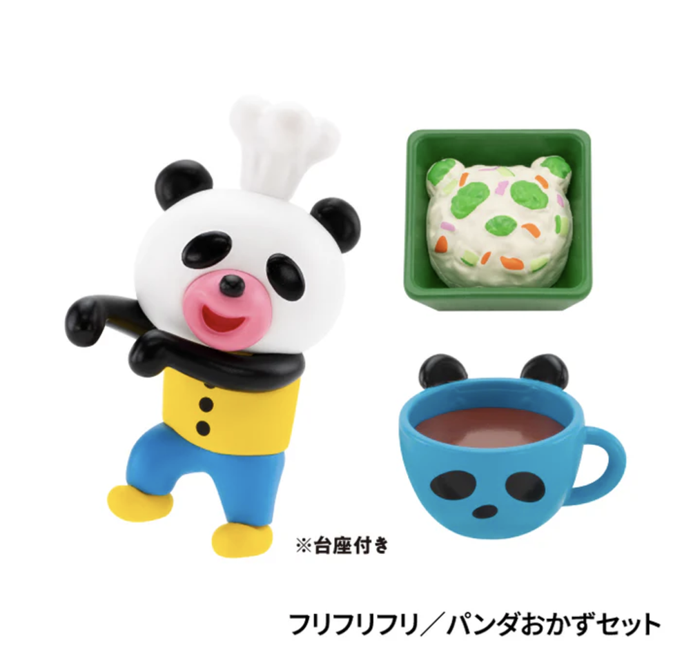 熊貓小湯匙和熊貓平底鍋 迷你人偶盒玩系列 - 隨機單抽 - Kenelephant Panda Spoon and Sprinkle Panda Figure Collection - assortment