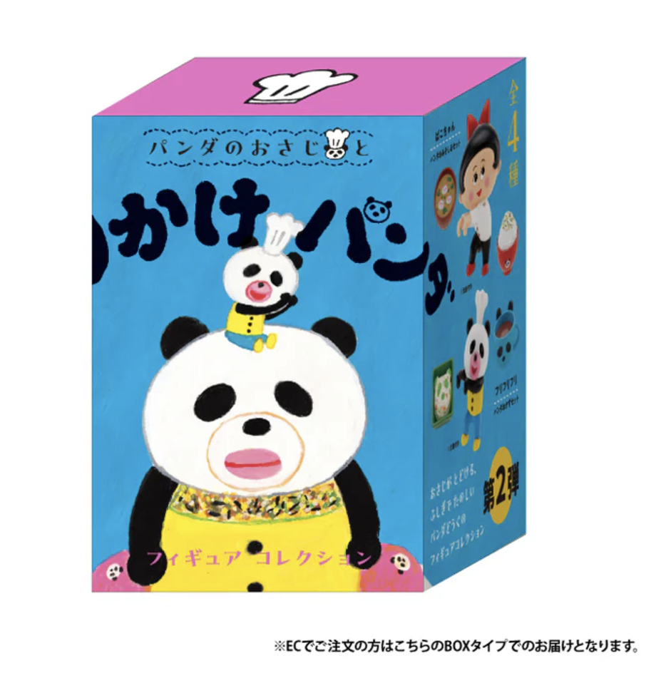 熊貓小湯匙和熊貓平底鍋 迷你人偶盒玩系列 - 隨機單抽 - Kenelephant Panda Spoon and Sprinkle Panda Figure Collection - assortment