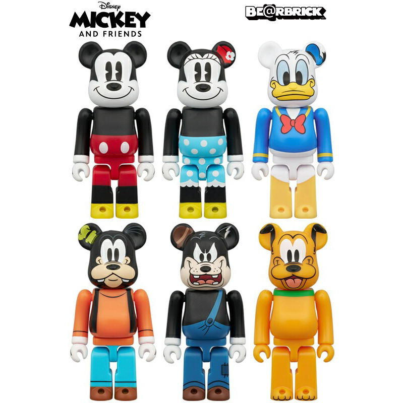 小熊盒玩 米奇與好朋友系列 - 隨機單抽  - 100% Bearbrick Chase Mickey Mouse & Friends series - assortment