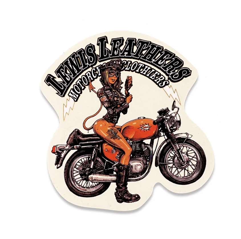 RJB 貼紙 - Lewis Leathers 透明 / 炫彩 款 - Rockin' Jelly Bean Sticker - Lewis Leathers - Clear / Lens