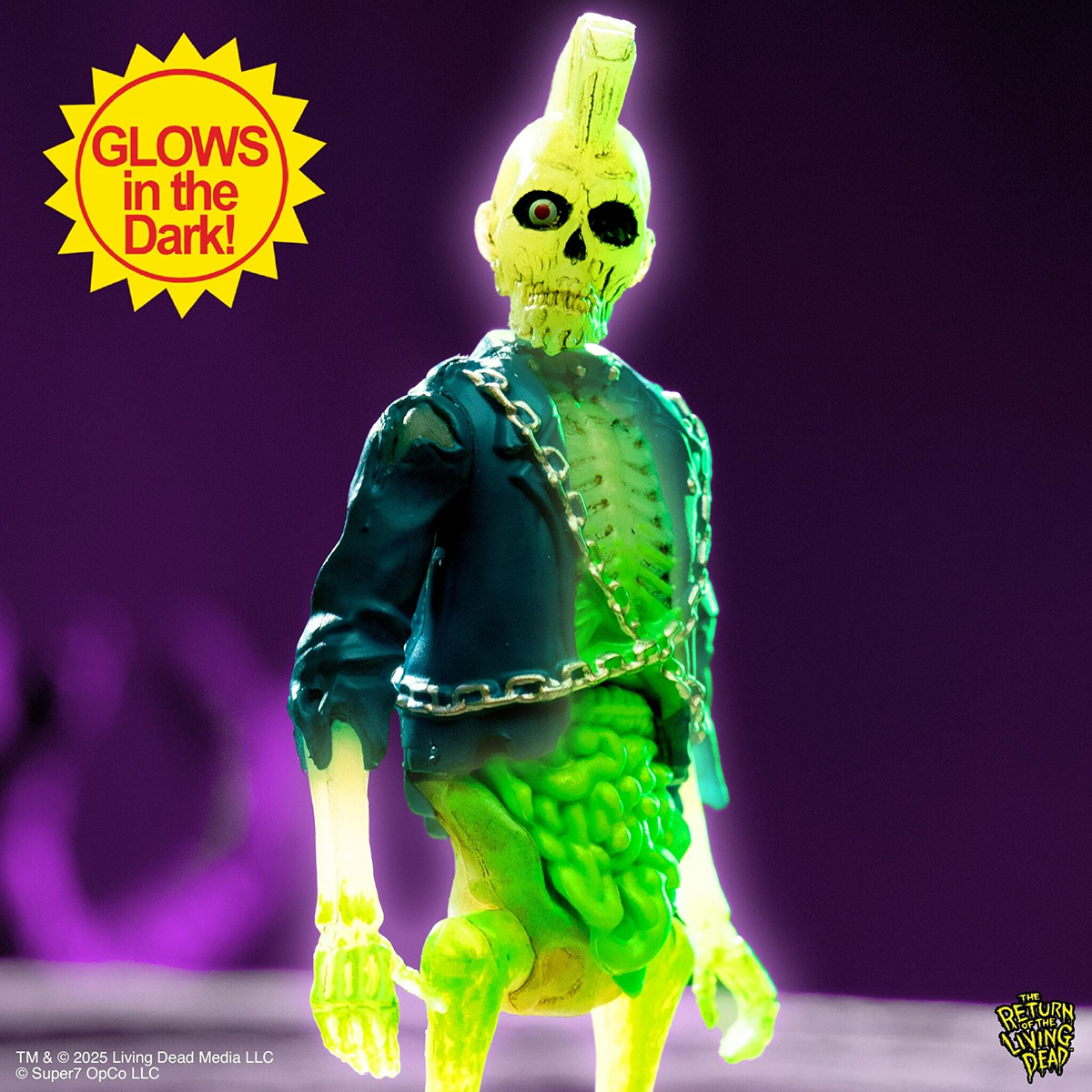 活死人歸來 3.75吋復古人偶 第5波 - 殭屍素賽德 (夜光版) - ReAction 3.75" Figure The Return of the Living Dead Wave 5 - Zombie Suicide (GID)