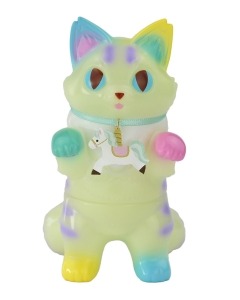 小夏屋 軟膠玩偶 - 長毛貓吉拉 旋轉木馬 V2 - Fewmany Konatsuya Sofubi (Soft Vinyl Figure) - Fluffy Negora Carousel V2