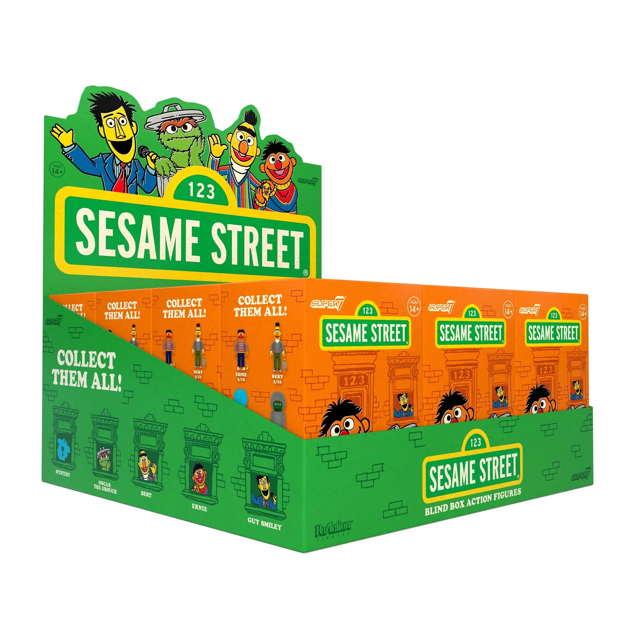 芝麻街 3.75吋復古人偶 盒玩系列 第三彈 - 隨機單抽 - ReAction 3.75" Figure Sesame Street Blind Box series 3 - Assortment