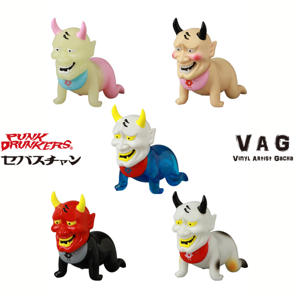 VAG 藝術家軟膠扭蛋 10周年紀念第2彈 賽巴斯汀 -隨機單抽 (成套購買請選五的倍數)  - Vinyl Artist Gacha 10th Anniversary series 2 - Sabastian by Punk Drunkers - assortment (buying 5pcs means a set) 