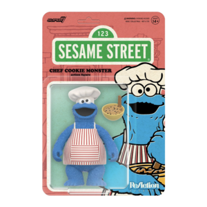 芝麻街 3.75吋復古人偶 第4波 - 主廚餅乾怪獸 - ReAction 3.75" Figure seires - Sesame Street Wave 4 - Chef Cookie Monster