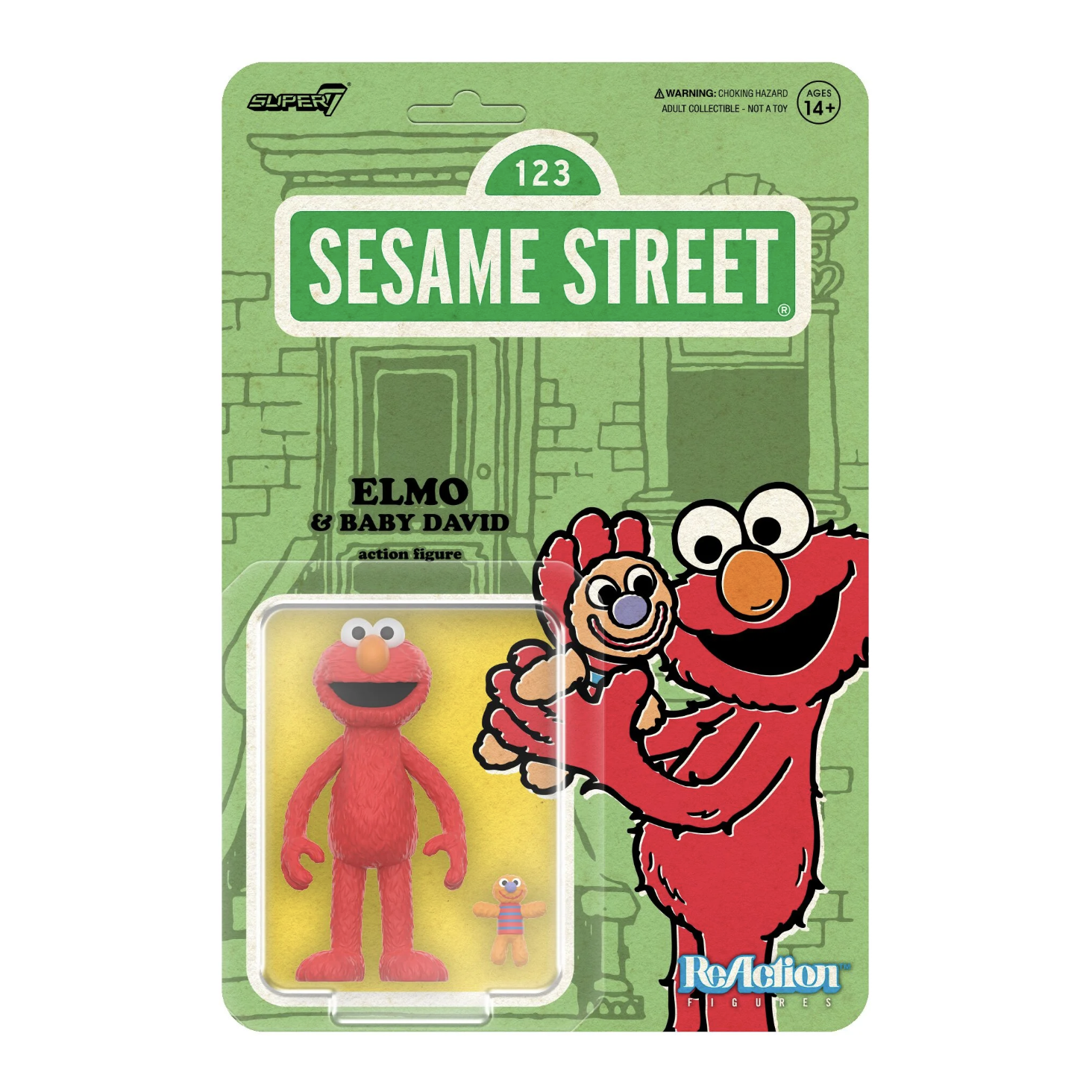 芝麻街 3.75吋復古人偶 第4波 - 艾摩 - ReAction 3.75" Figure seires - Sesame Street Wave 4 - Elmo