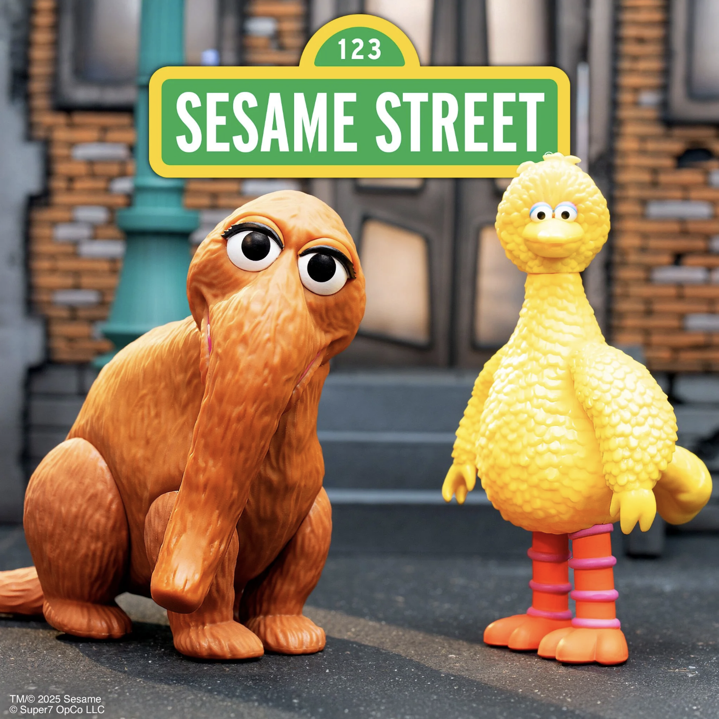 芝麻街 3.75吋復古人偶 大鳥&長毛象雙人組 - ReAction 3.75" Figure seires - Sesame Street  2-Pack - Big Bird and Mr. Snuffleupagus 
