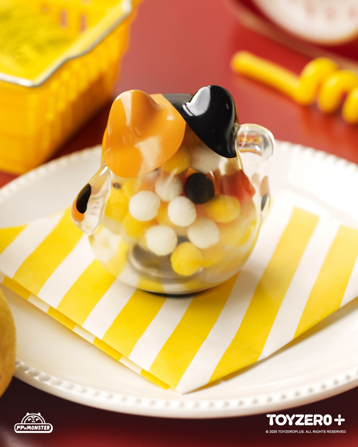 TOY0+ AAAZ 閃閃個性小貓盒玩 - 隨機單抽 - TOYZEROPLUS X AAAZ - PP X MONSTER Lucky Kitten Daruma blind box series - assortment