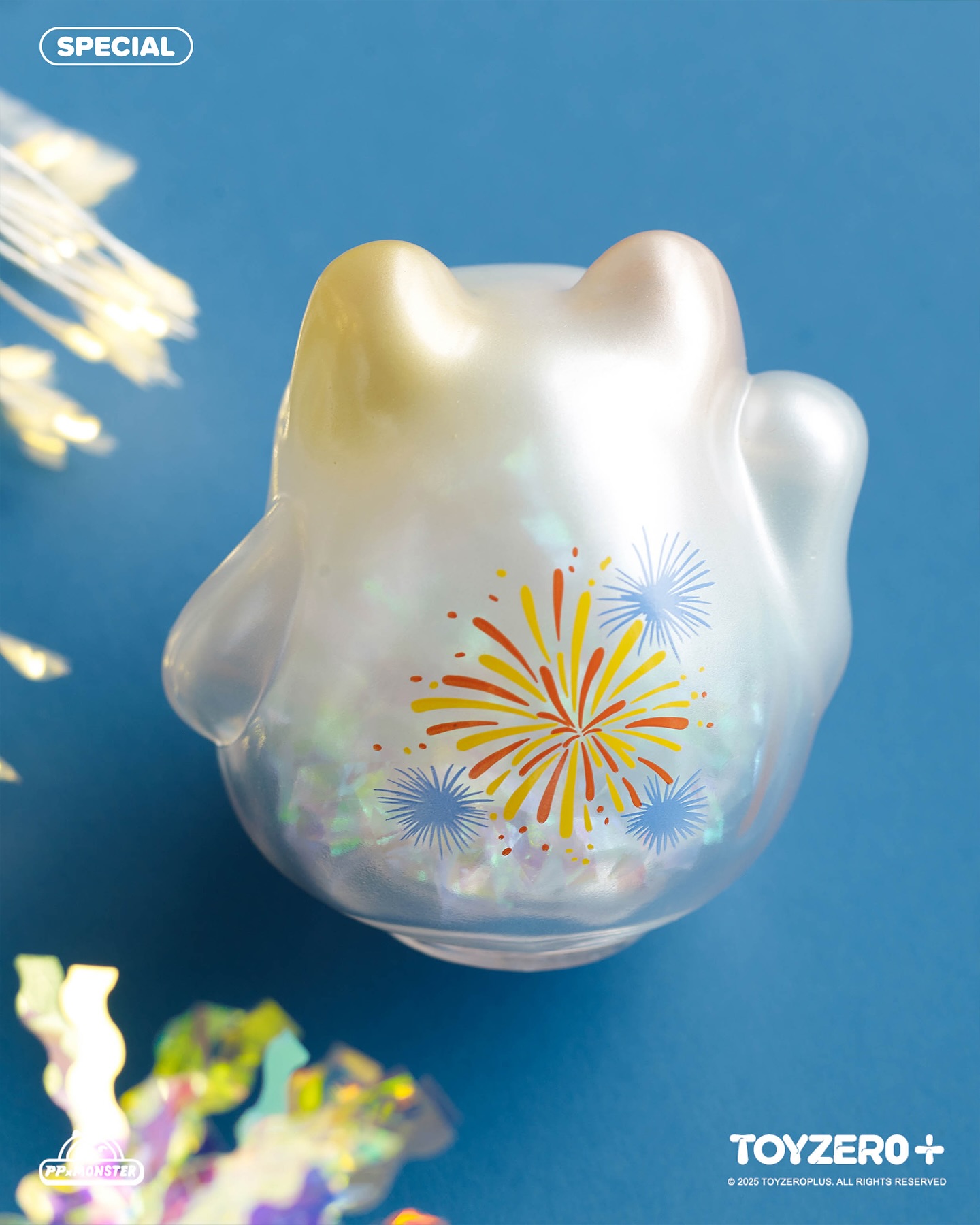 TOY0+ AAAZ 閃閃個性小貓盒玩 - 隨機單抽 - TOYZEROPLUS X AAAZ - PP X MONSTER Lucky Kitten Daruma blind box series - assortment