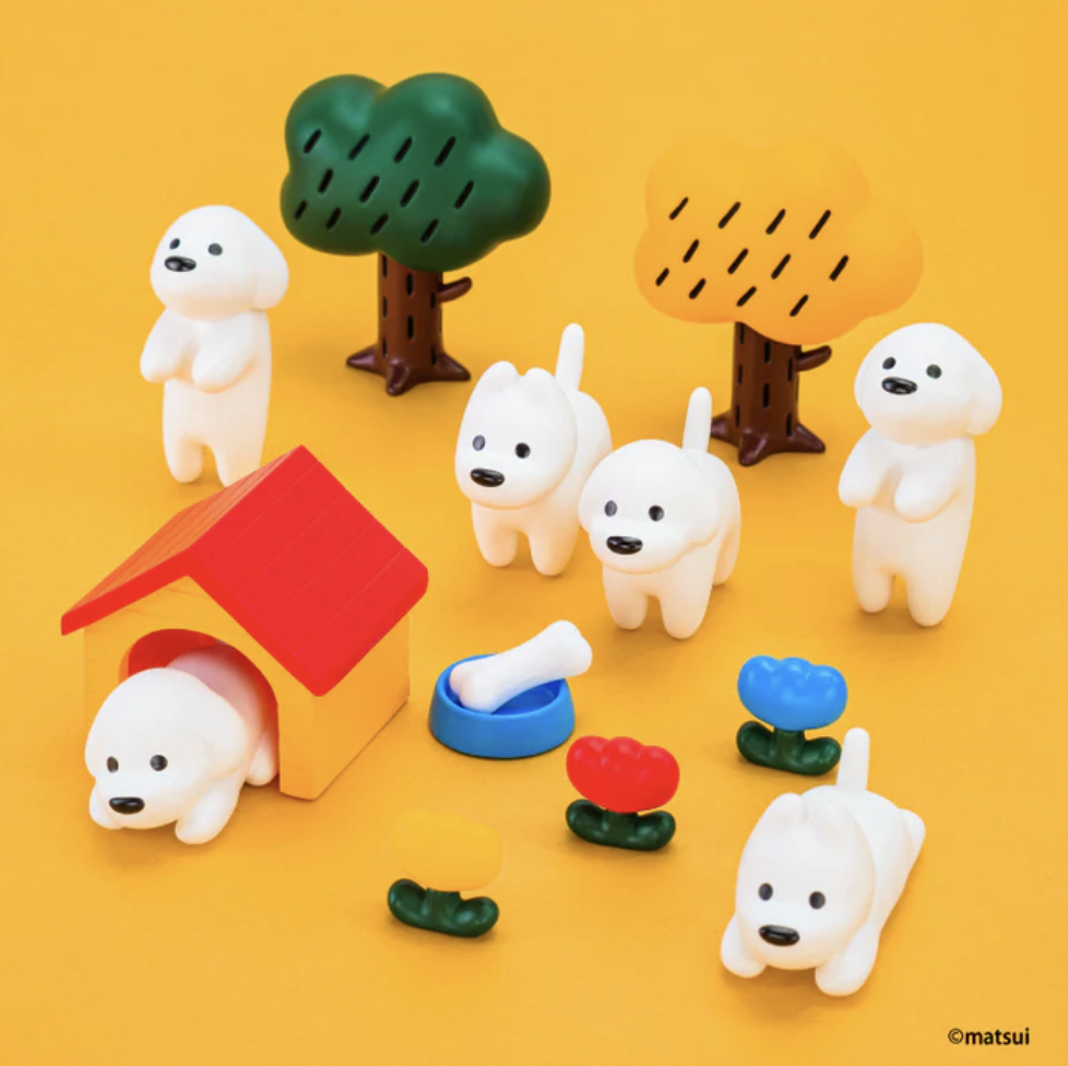 Matsui Dogs 迷你收藏盒玩 第一彈 - 隨機單抽 - Kenelephant Matsui Dogs Figure Collection Vol.1 - assortment