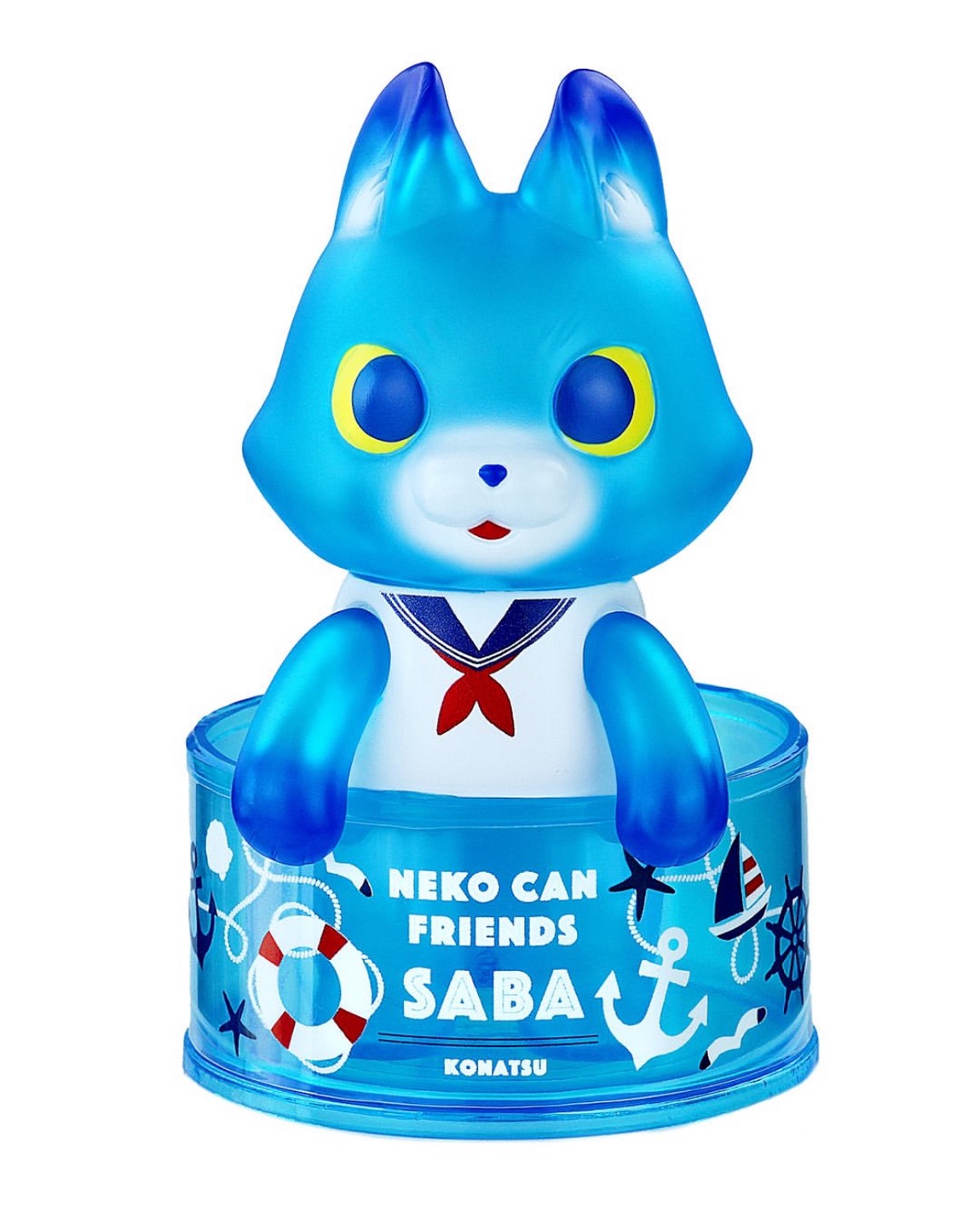 小夏屋 軟膠玩偶 - 罐頭貓好朋友 海軍藍 - Fewmany Konatsuya Sofubi (Soft Vinyl Figure) - Can Cat Friends SABA Marine ver.