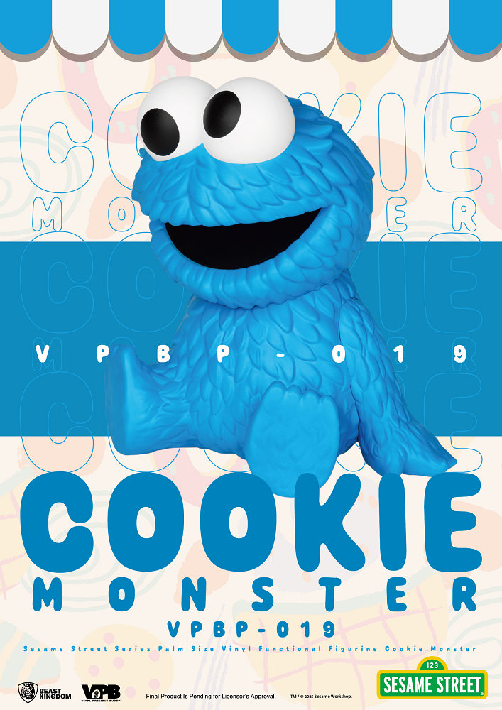 掌心儲金公仔系列019 芝麻街 - 餅乾怪獸 (野獸國商品)  - VPBP-019 Sesame Street - Cookie Monster