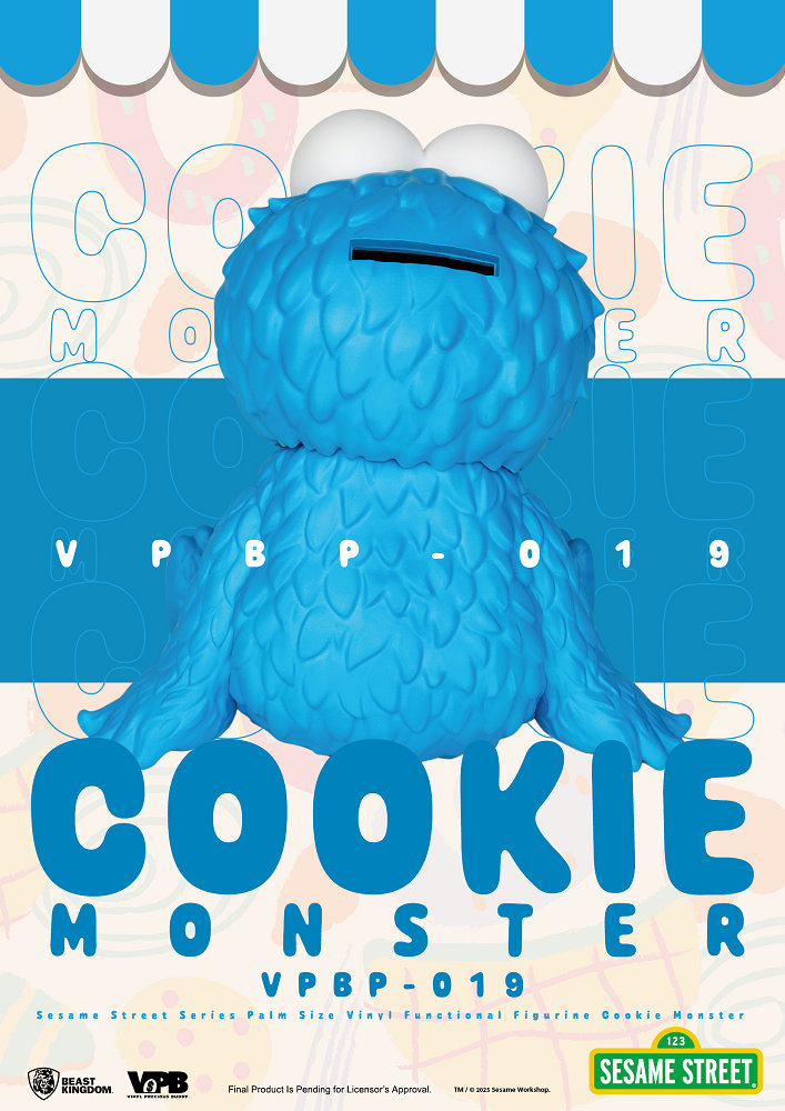 掌心儲金公仔系列019 芝麻街 - 餅乾怪獸 (野獸國商品)  - VPBP-019 Sesame Street - Cookie Monster