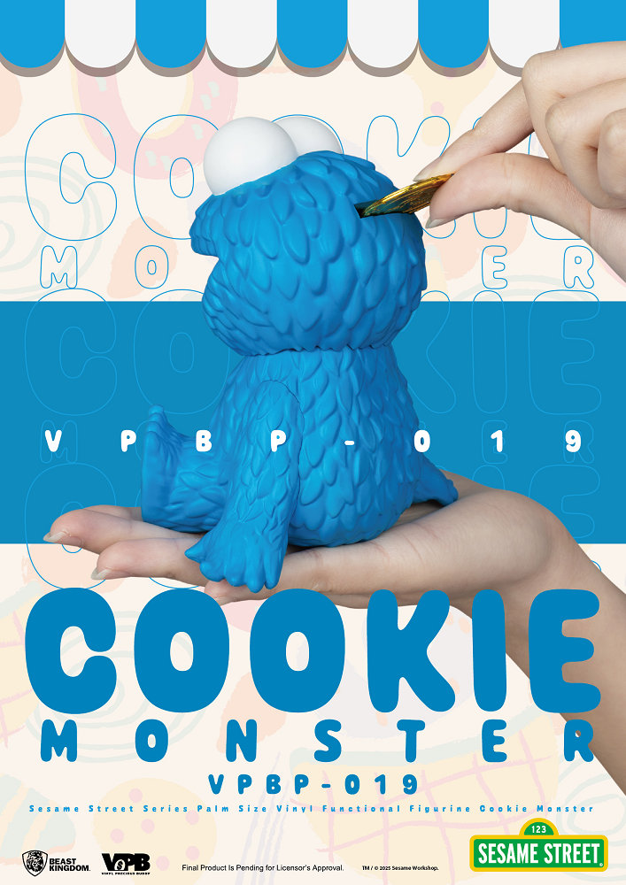 掌心儲金公仔系列019 芝麻街 - 餅乾怪獸 (野獸國商品)  - VPBP-019 Sesame Street - Cookie Monster