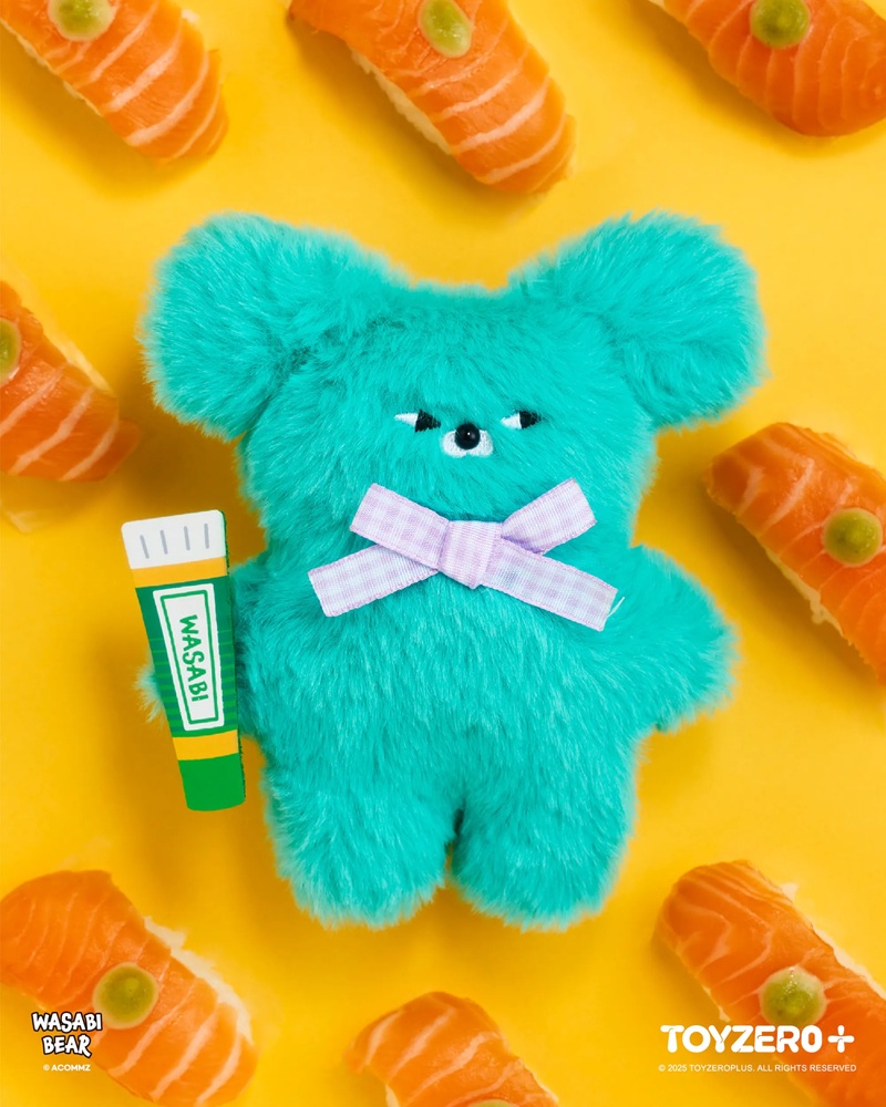 TOY0+ Wasabi Bear 調味料系列絨毛掛件盒玩 - 隨機單抽 - TOYZEROPLUS X Wasabi Bear - Flavor Series - Plush KeyChain - assortment