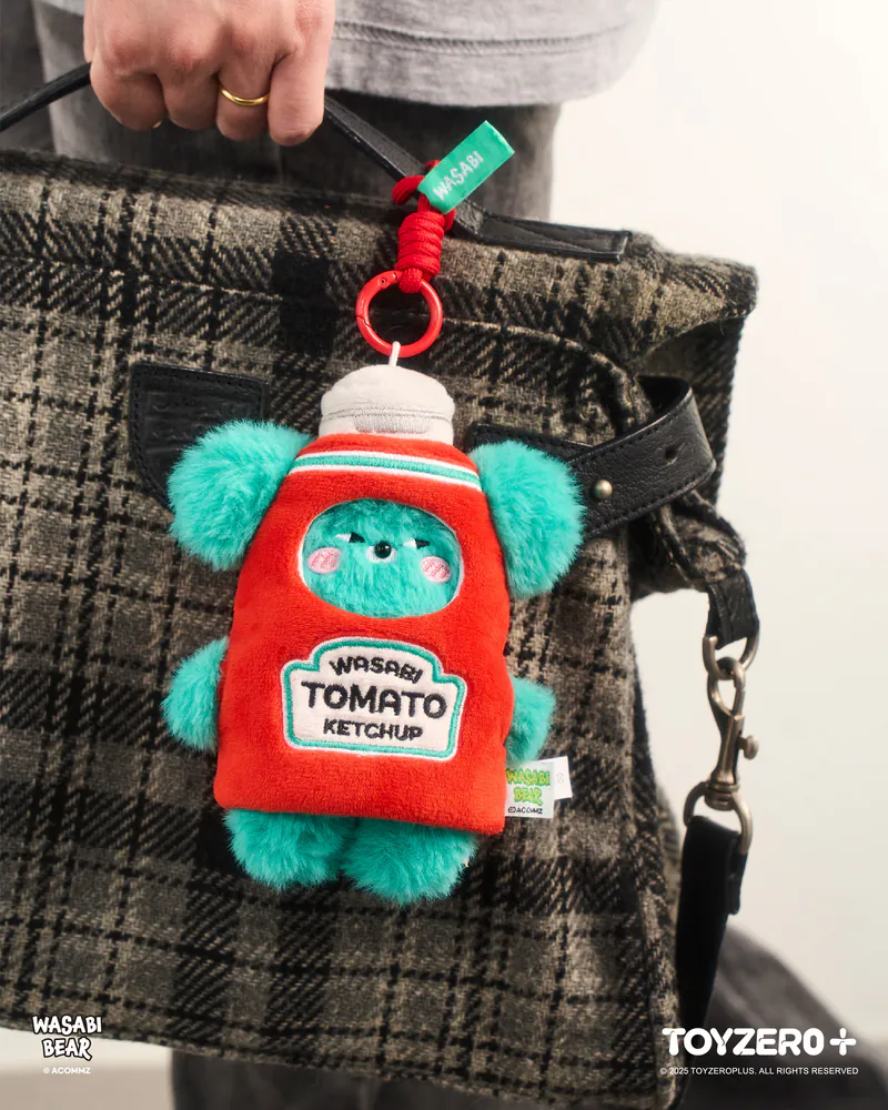 TOY0+ Wasabi Bear 調味料系列絨毛掛件盒玩 - 隨機單抽 - TOYZEROPLUS X Wasabi Bear - Flavor Series - Plush KeyChain - assortment