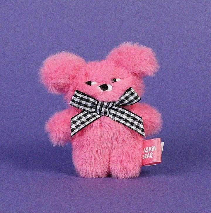 TOY0+ Pingsabi Bear 絨毛鑰匙圈  - TOYZEROPLUS X Pingsabi Bear - Plush KeyChain 