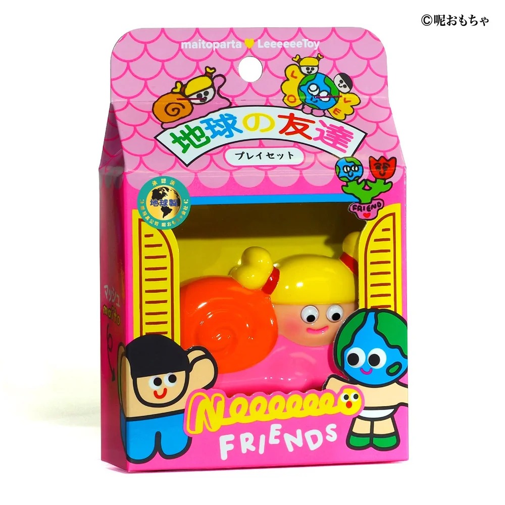 新しい朋友 - NeeeeeeO Friends 原色系列盒玩 第1彈 - SNAIL GIRL バターラブ - Maito Parta x Leeeeee Toy - NeeeeeeO Friends Original Blind Box Series 1 - SNAIL GIRL 