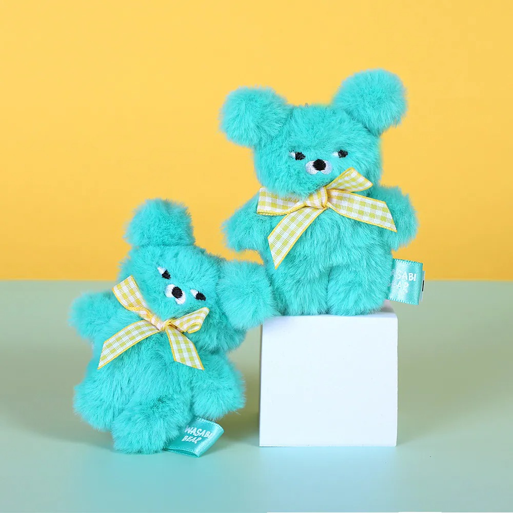 TOY0+ Wasabi Bear 絨毛鑰匙圈  - TOYZEROPLUS X Wasabi Bear - Plush KeyChain 