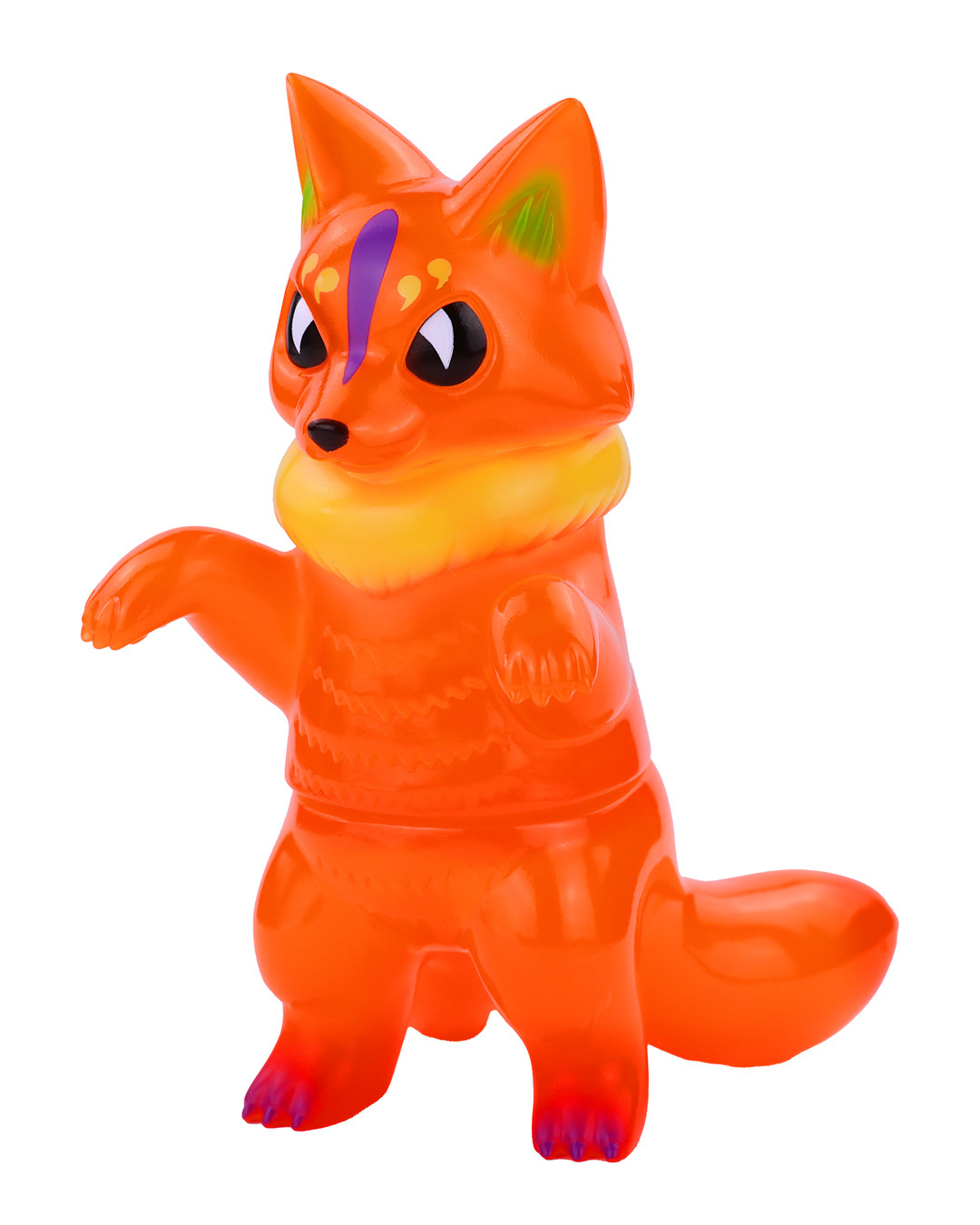 小夏屋 軟膠玩偶 - 狐奇洛斯 南瓜透明橘 - Fewmany Konatsuya Sofubi (Soft Vinyl Figure) - Sakiros Pumpkin Clear Orange