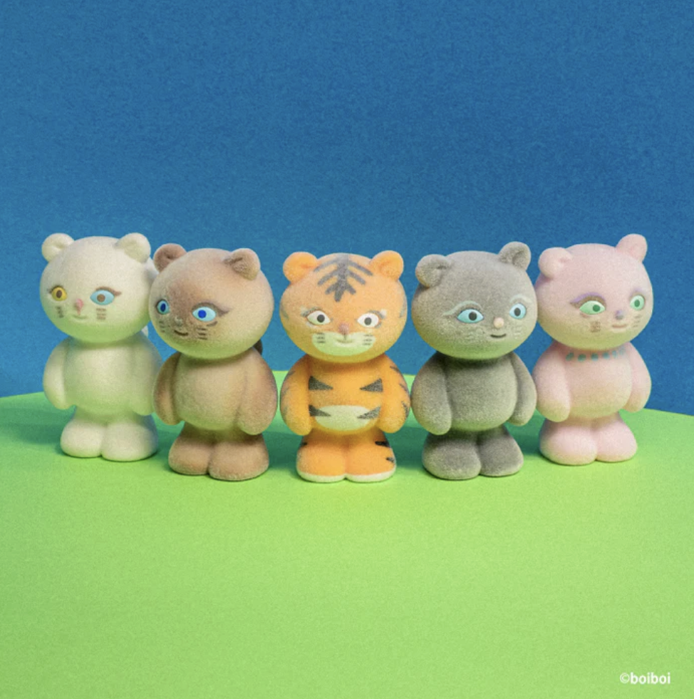 Boiboi Nekochans 植絨公仔盒玩 - 隨機單抽 - Kenelephant Boiboi Nekochans Figure Collection - assortment