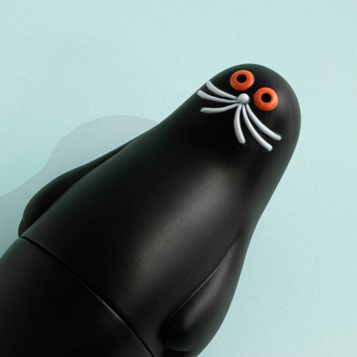 umao 海豹 軟膠玩偶 - 黑色款 - Kenelephant azarashi by umao soft vinyl doll - Black