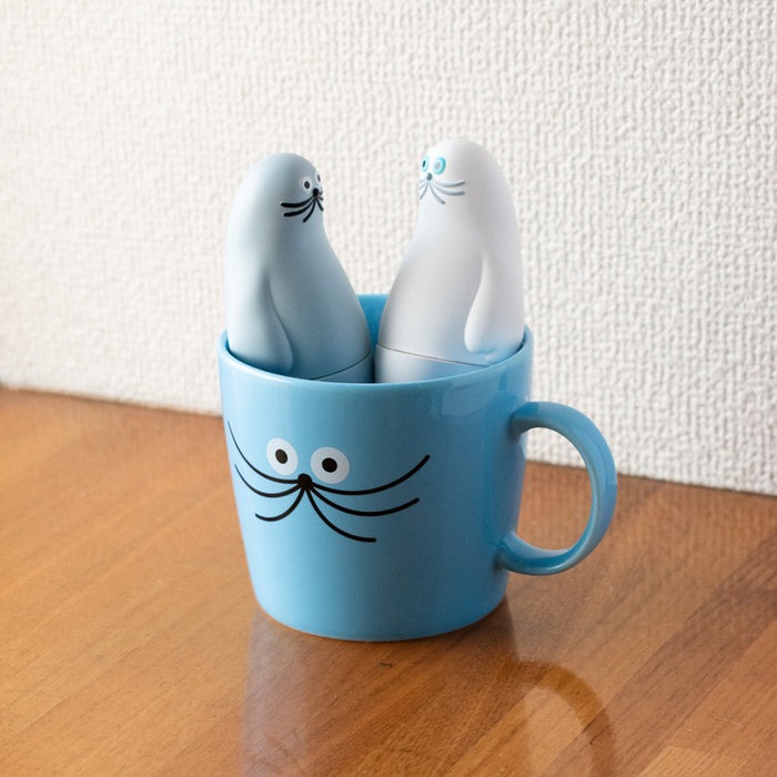 umao 海豹 軟膠玩偶 - 灰色款 - Kenelephant azarashi by umao soft vinyl doll - Gray