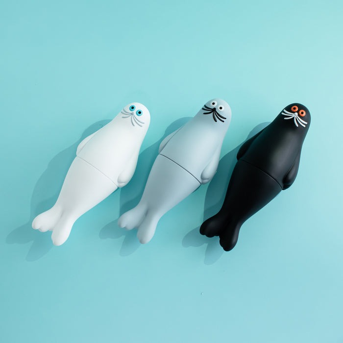 umao 海豹 軟膠玩偶 - 白色款 - Kenelephant azarashi by umao soft vinyl doll - White