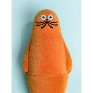 umao 海豹 軟膠玩偶 - 橘色植絨款 - Kenelephant azarashi by umao soft vinyl doll Flocky ver. - Orange