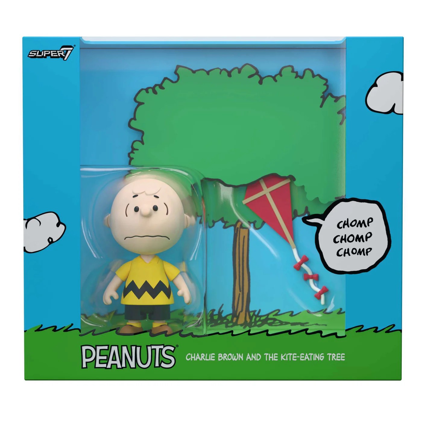 花生漫畫 3.75吋復古人偶 - 查理布朗與風箏 (場景盒裝) - ReAction 3.75" Figure - Peanuts Charlie Brown and the Kite Eating Tree Diorama Box
