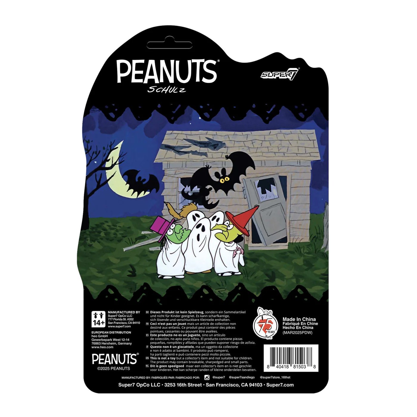 花生漫畫 3.75吋復古人偶 - 鬼魂查理布朗 - ReAction 3.75" Figure - Peanuts Charlie Brown (Ghost Sheet)