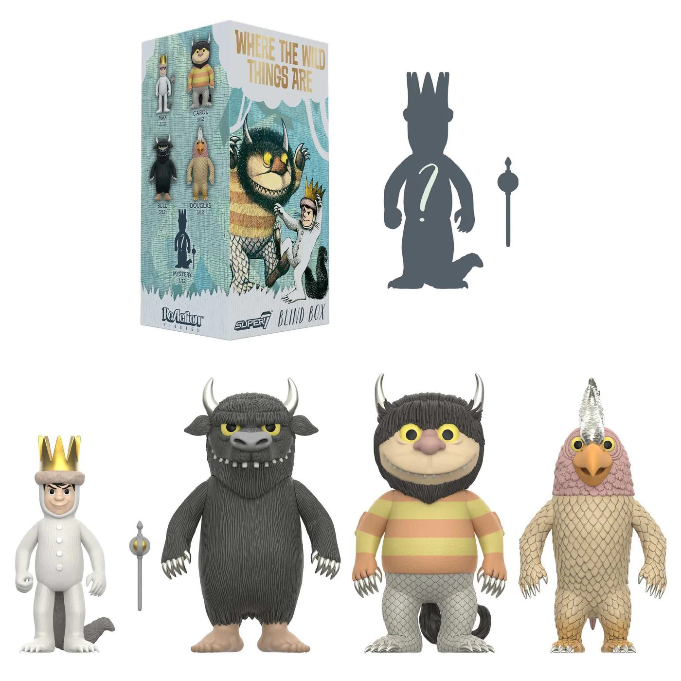 野獸冒險樂園 3.75吋復古人偶 盒玩系列 - 隨機單抽 - ReAction 3.75" Figure Where The Wild Things Are Blind Box series 1 - Assortment
