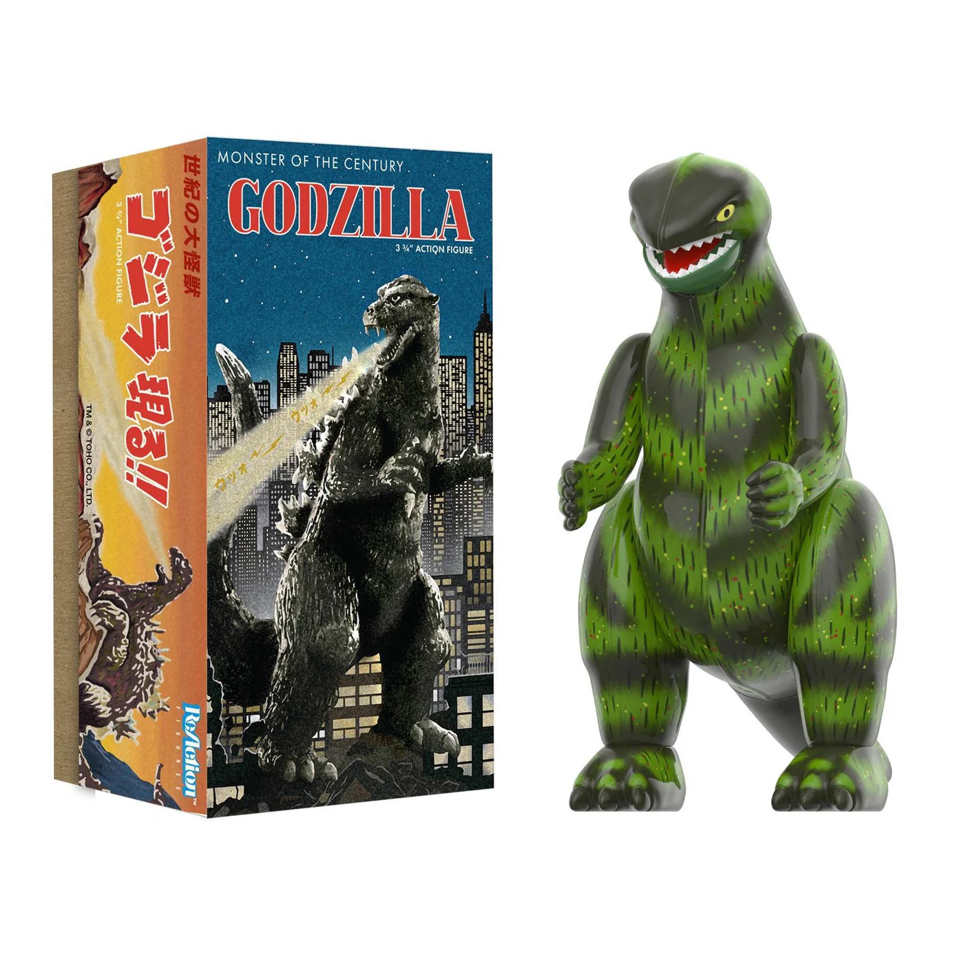 東寶哥吉拉 3.75吋復古人偶 復古鐵皮 第一彈 - 哥吉拉 - ReAction 3.75" Figure TOHO Godzilla (Retro Tin) - Godzilla (Marusan Tin)