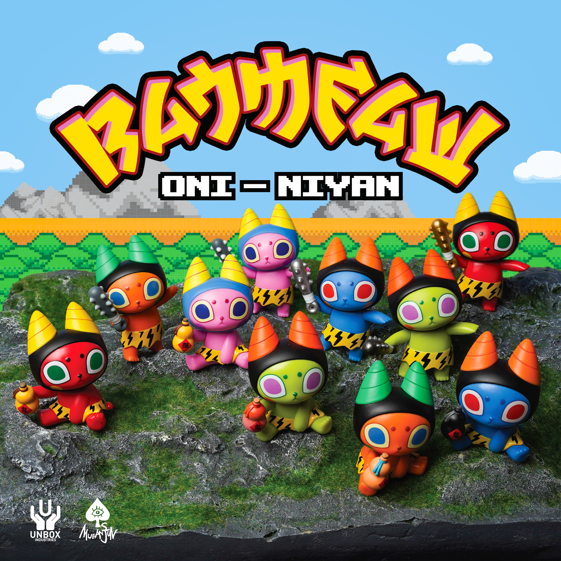 壞貓咪 鬼喵喵 盒玩 - 隨機單抽 - Badmeaw Oni-Nyan blind box series - assortment