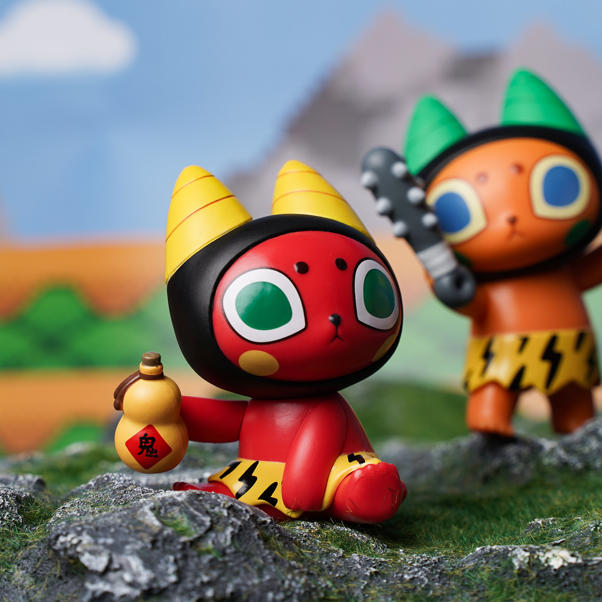 壞貓咪 鬼喵喵 盒玩 - 隨機單抽 - Badmeaw Oni-Nyan blind box series - assortment