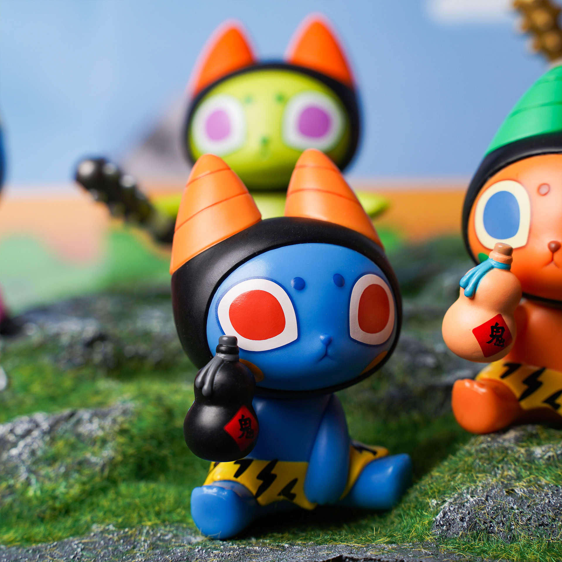 壞貓咪 鬼喵喵 盒玩 - 隨機單抽 - Badmeaw Oni-Nyan blind box series - assortment