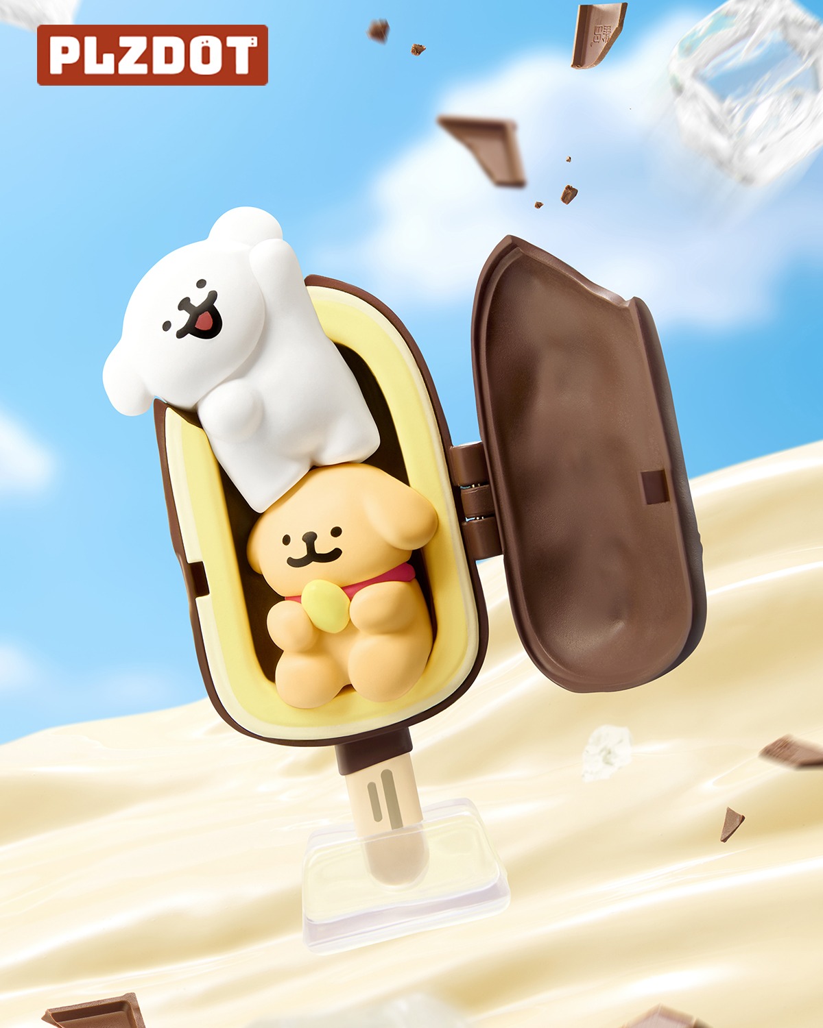 線條小狗 夏日冰激凌 盒玩 - 隨機單抽 - Maltese Summer Ice Cream blind box series - assortment