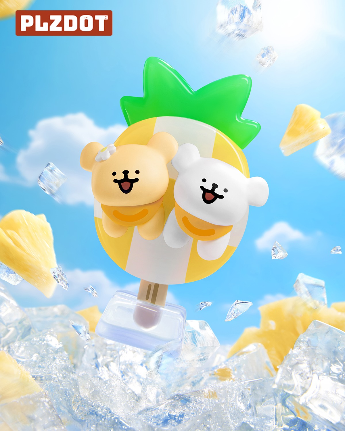 線條小狗 夏日冰激凌 盒玩 - 隨機單抽 - Maltese Summer Ice Cream blind box series - assortment