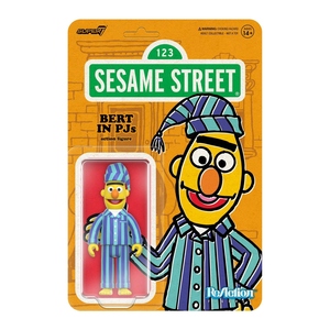 芝麻街 3.75吋復古人偶 第6波 - 伯特(睡衣) - ReAction 3.75" Figure seires - Sesame Street Wave 6 - Bert (PJs)