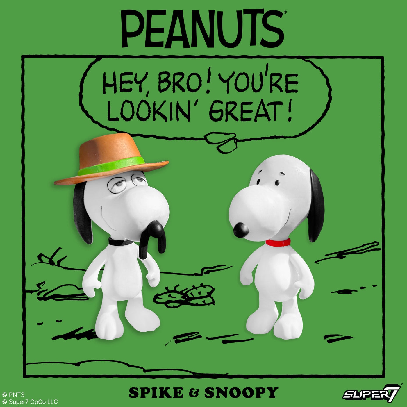 花生漫畫 3.75吋復古人偶 史努比 & 史派克 (兩款一組) - ReAction 3.75" Figure - Peanuts Snoopy & Spike (2-Pack)