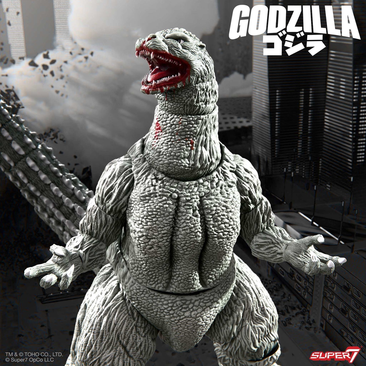 東寶哥吉拉 8吋可動人偶 - 1989年哥吉拉 (灰階漫畫- 嗜血版) - TOHO ULTIMATES! Godzilla 8" Figures - Godzilla 1989 (Greyscale Comic Book - Thirsty For Blood)