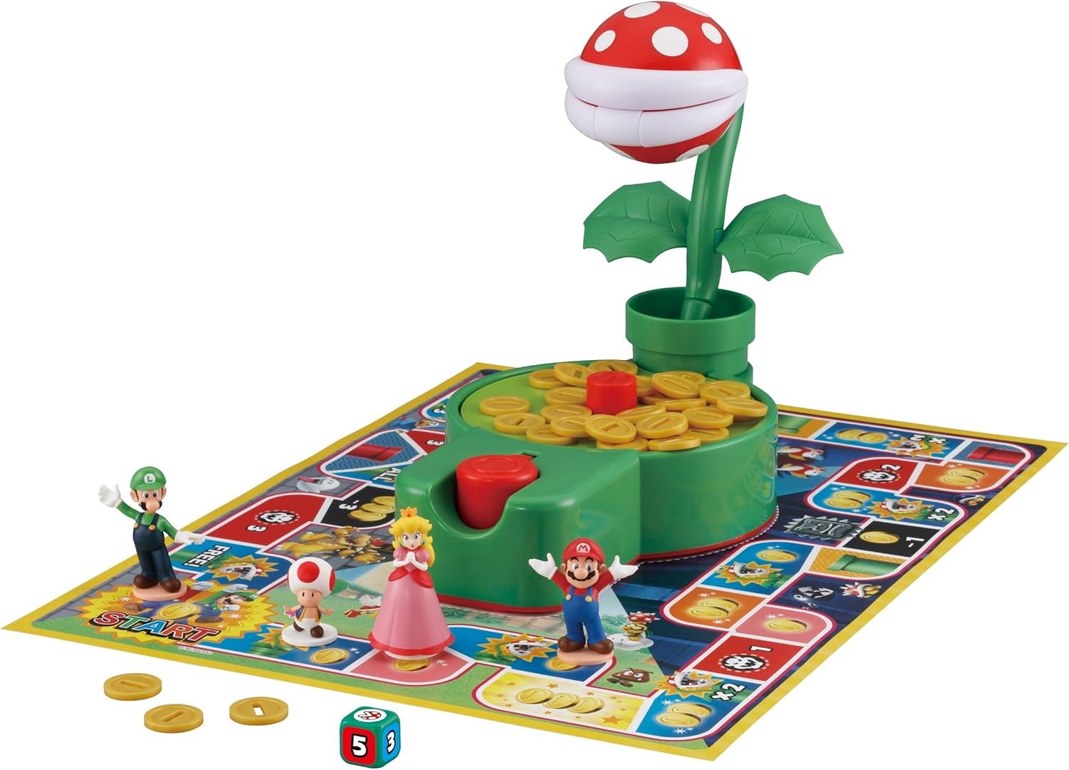 超級瑪莉歐大冒險 吞食花金幣遊戲 - Super Mario Biting Notes Pakkun Flower Game